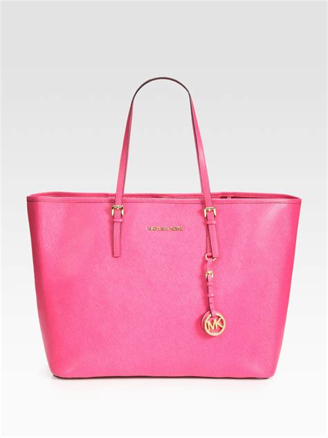 michael kors soft pink tote|michael kors purses hot pink.